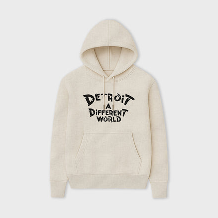 Detroit A Different World Hoodie - Cream