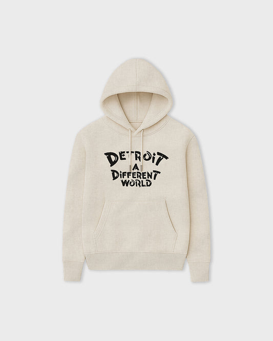 Detroit A Different World Hoodie - Cream