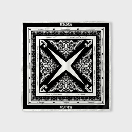 Black & White Silk Scarf