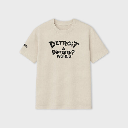 Detroit A Different World T-Shirt - Cream
