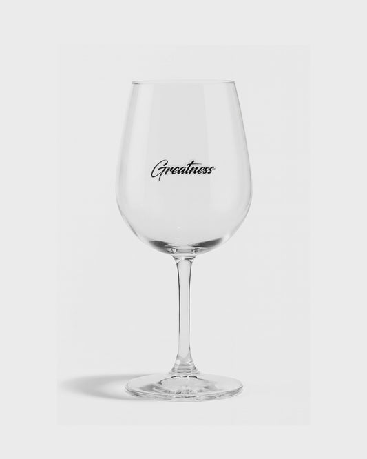 Greatness Wine Glass